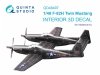 Quinta Studio QD48497 F-82H Twin Mustang 3D-Printed coloured Interior on decal paper (Modelsvit) 1/48